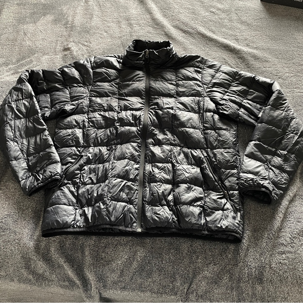 Men's Black Quilted Down Jacket REÍ